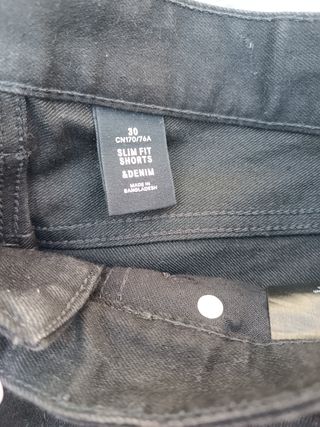 Short vaquero negro de chico