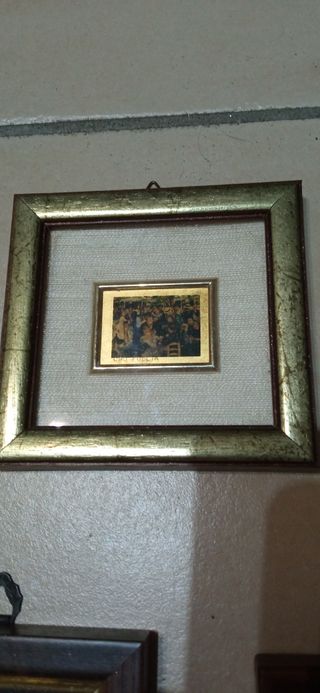 Quadretti su foglia d'oro dipinti a mano