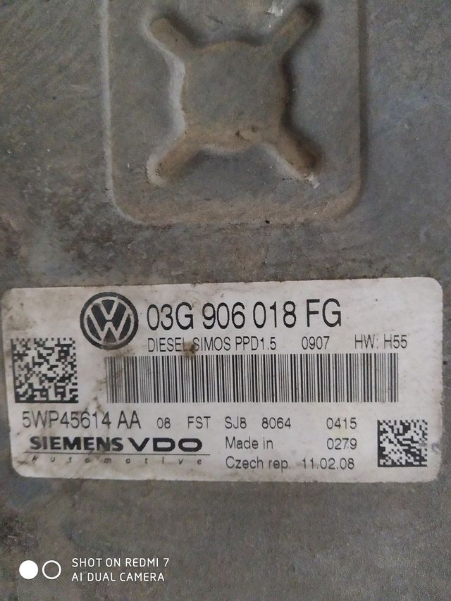 CENTRALITA MOTOR VOLKSWAGEN PASSAT 03g906018fg