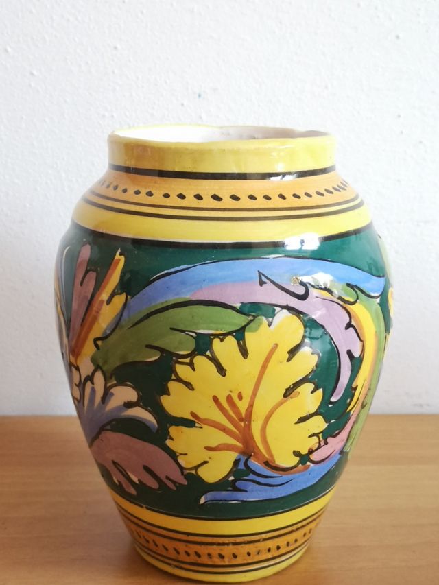 vaso colorato vintage