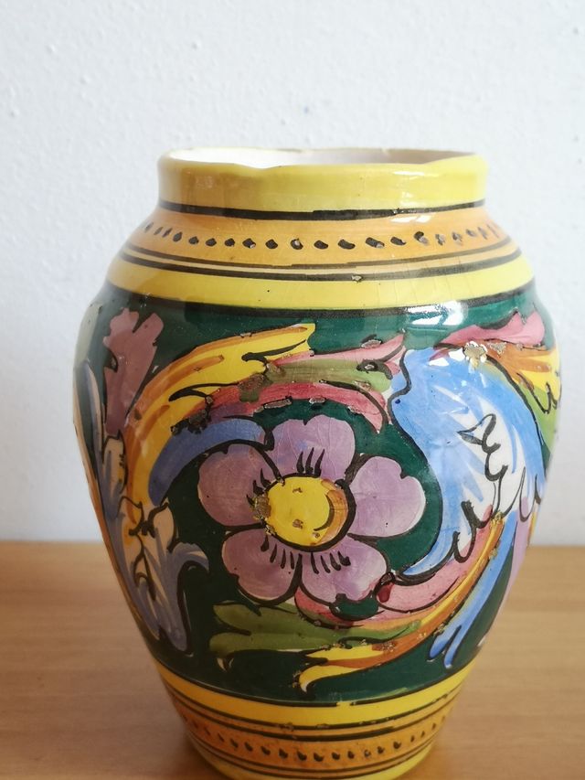 vaso colorato vintage
