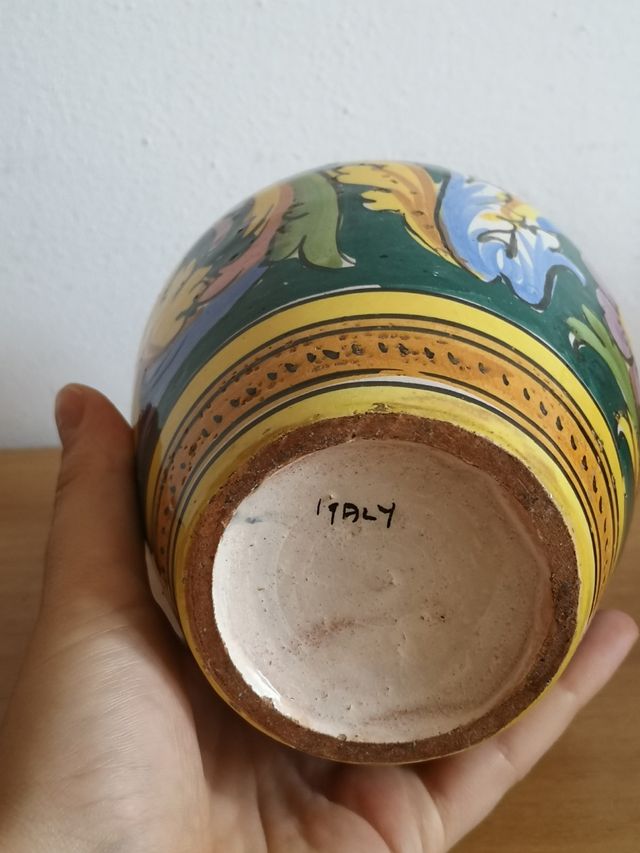 vaso colorato vintage