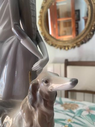 Cerámica LLADRÓ "Dama con Galgo" tipo 65