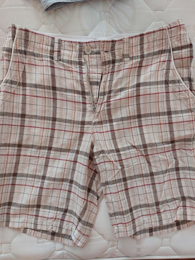 Pantalón corto lino Zara