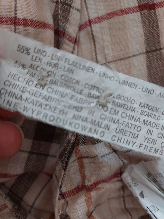 Pantalón corto lino Zara