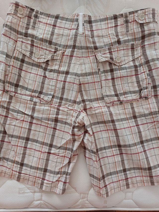 Pantalón corto lino Zara