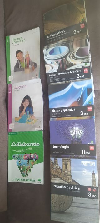 libros de texto 3° de la Eso