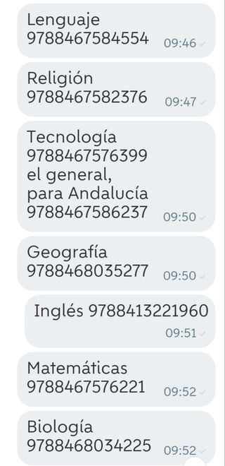 libros de texto 3° de la Eso