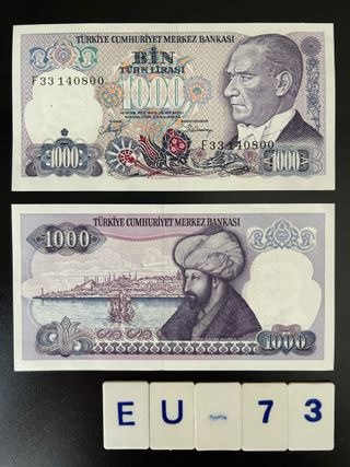 BILLETES DE TURQUIA - 1   AÑO  1970  S/C