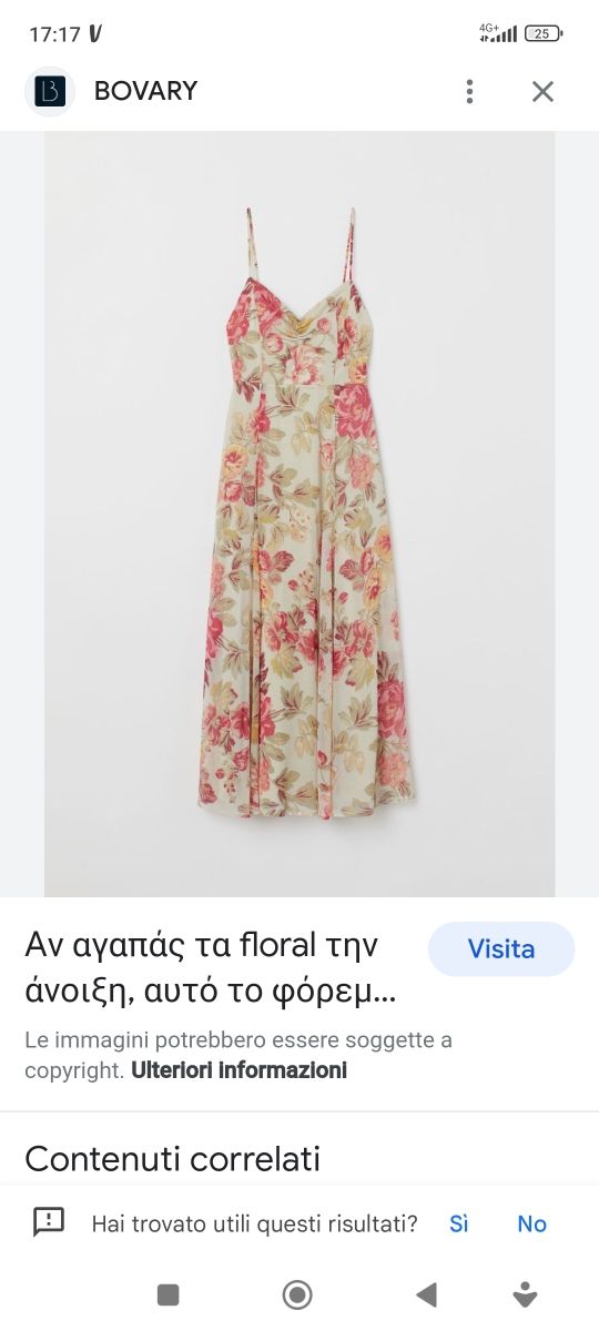 abito in chiffon a fiori