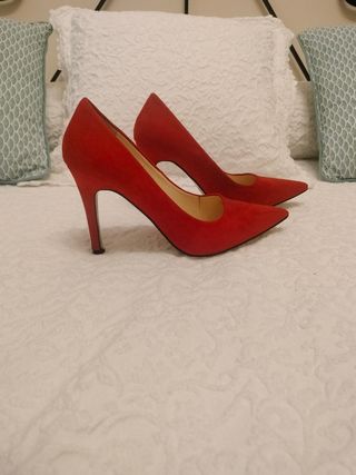 Zapatos rojos tacon