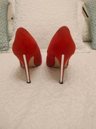 Zapatos rojos tacon
