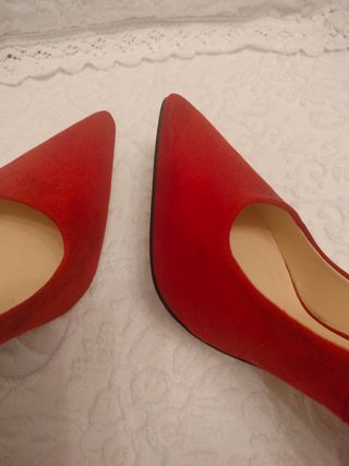 Zapatos rojos tacon