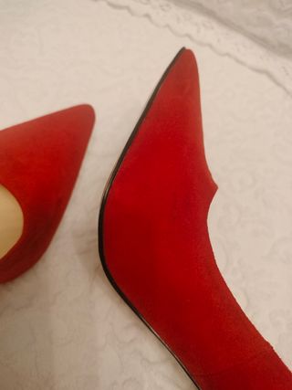 Zapatos rojos tacon