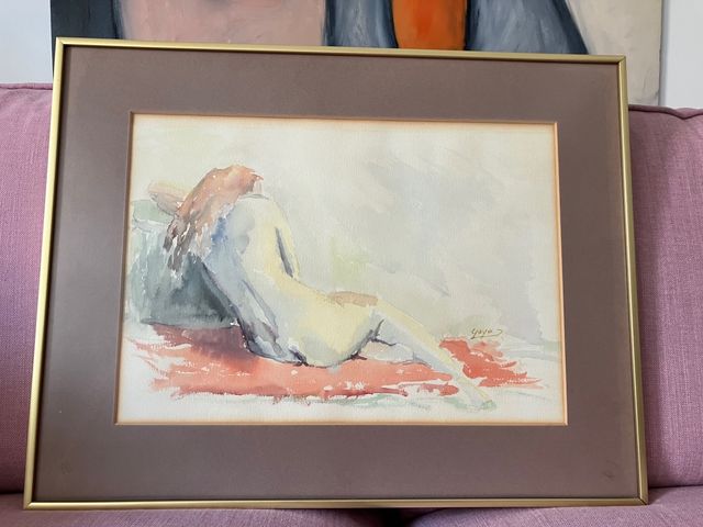 Cuadro Acuarela original pintor GAYO