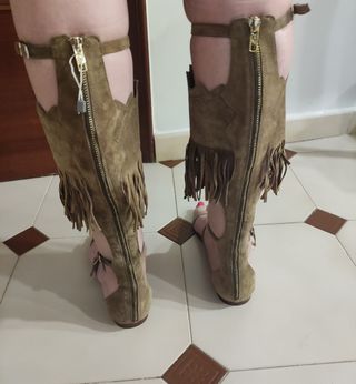 Sandalias romanas altas Ash