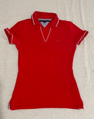 Polo TOMMY Hilfiger rojo de mujer 