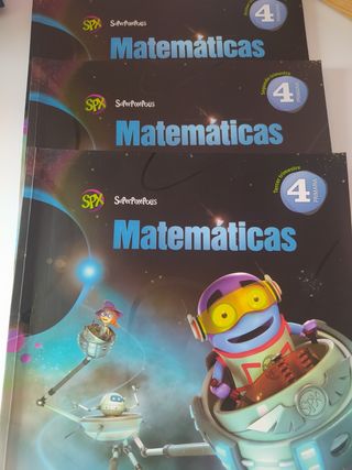 Libros de matemáticas 4⁰ primaria