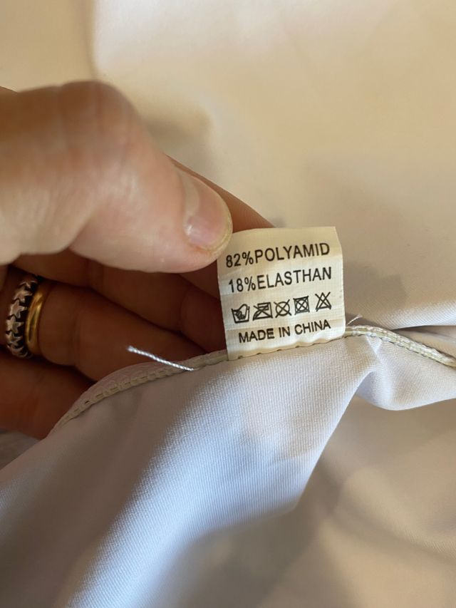 Precioso bañador blanco espalda talla M