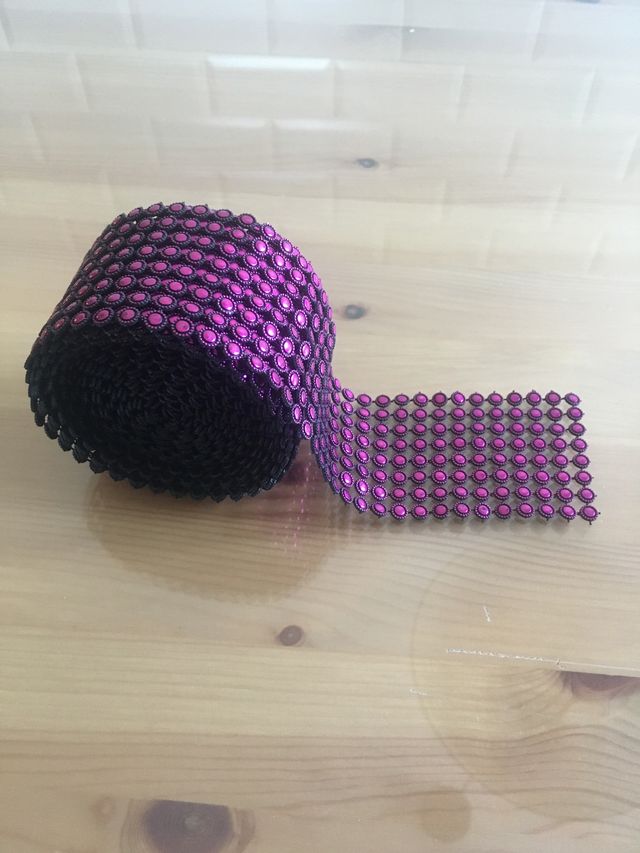 Pasamanería color buganvilla 