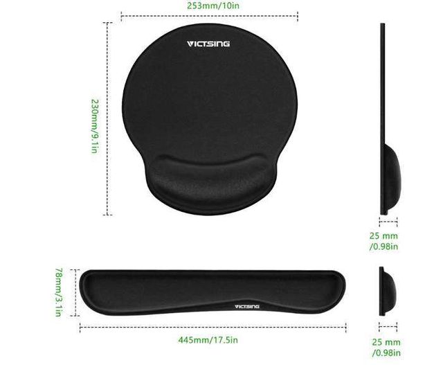 Alfombrilla de ratón + reposamuñecas