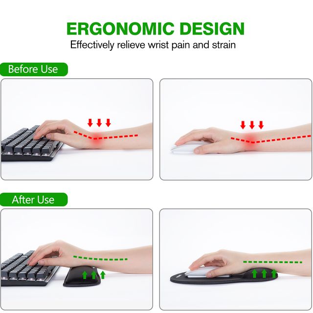 Alfombrilla de ratón + reposamuñecas
