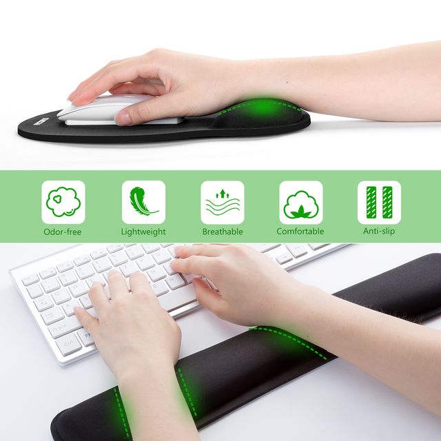 Alfombrilla de ratón + reposamuñecas