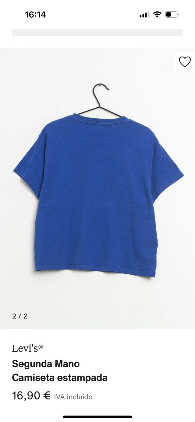 Camiseta Levis cuello redondo a