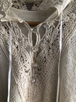 Vestido o túnica encaje tipo vintage 