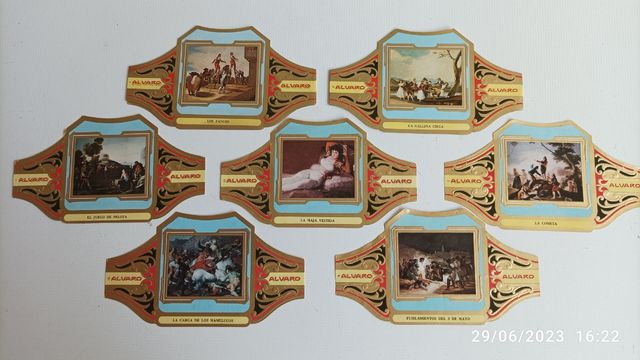 7 VITOLAS  Cuadros  Pintores Españoles GOYA