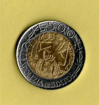 moneta commemorativa polizia stradale