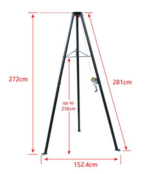 TRRIPODE CON POLIPASTO