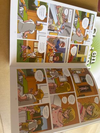 Libro de francés en spirale.