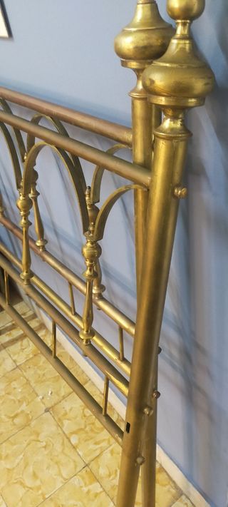 2 cabeceros latón cama pequeña