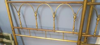 2 cabeceros latón cama pequeña
