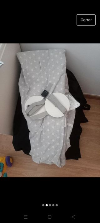 minicuna colecho interbaby gris