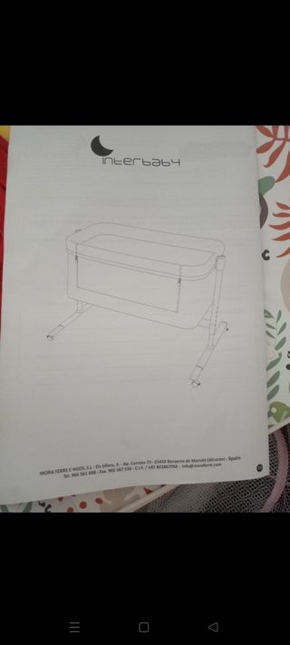 minicuna colecho interbaby gris