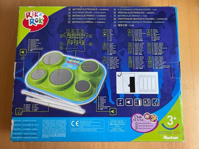 BATERIA ELECTRONICA 5 TAMBORES RIK & ROK