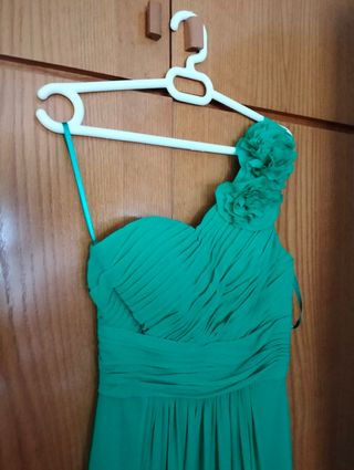 Vestido de fiesta verde