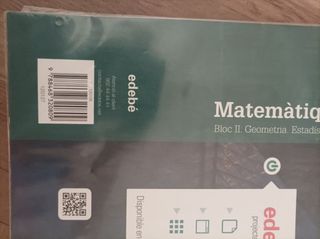 Libro matemáticas 3° ESO ISBN 9788468320809