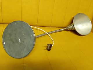 ANTIGUA LAMPARA ESTILO INDUSTRIAL METALICA AÑOS 60