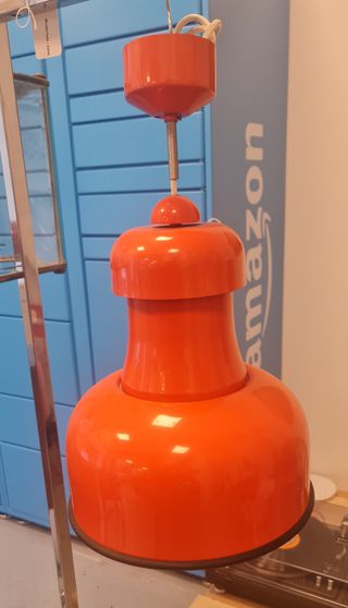 Lampara vintage metálica naranja