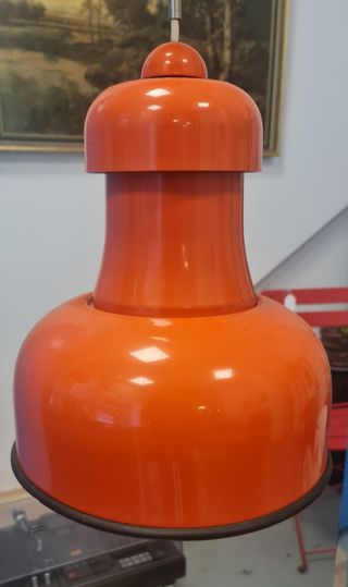 Lampara vintage metálica naranja