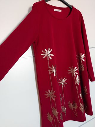 Vestido corto de punto