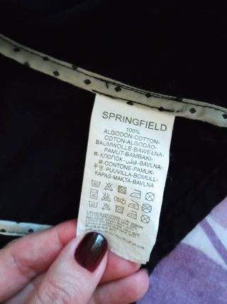 Chaleco vaquero mujer Springfield , negro