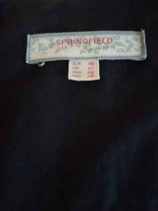 Chaleco vaquero mujer Springfield , negro