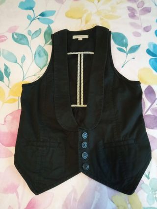 Chaleco vaquero mujer Springfield , negro