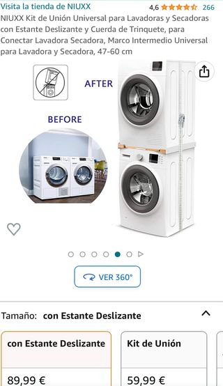 Kit de unión lavadora secadora