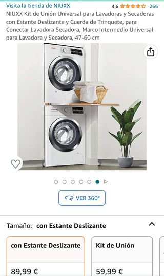 Kit de unión lavadora secadora