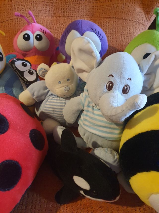 Peluches de insectos.